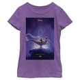 thumbnail image 1 of Girl's Aladdin Choose Wisely Movie Poster  Graphic Tee Purple Berry X Small, 1 of 4