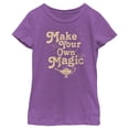 thumbnail image 1 of Girl's Aladdin Make Your Own Magic  Graphic Tee Purple Berry Large, 1 of 4