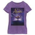 thumbnail image 1 of Girl's Aladdin Movie Poster Magic  Graphic Tee Purple Berry Small, 1 of 4