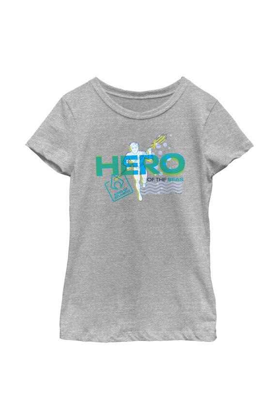 Girl's Aquaman Hero of The Seas Graphic T-Shirt