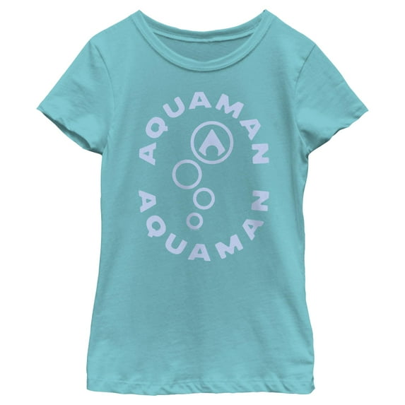 Girl's Aquaman King Bubbles Graphic T-Shirt