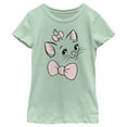 thumbnail image 1 of Girl's Aristocats Marie Face Graphic Tee Mint Small, 1 of 4
