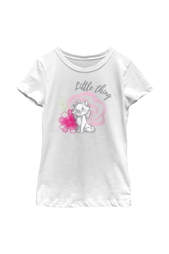 Girl's Aristocats Marie Little Thing Graphic Tee White X Large