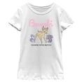 thumbnail image 1 of Girl's Bambi Distressed Friends with Nature  Graphic Tee White Medium, 1 of 4