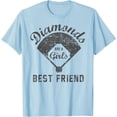 thumbnail image 1 of Girl's Best Friend Softball Player Gift Softstyle Unisex T-Shirt,Light Blue Color,Size 2T, 1 of 5