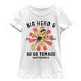 thumbnail image 1 of Girl's Big Hero 6 Go Go Tomago Portrait  Graphic Tee White Small, 1 of 4