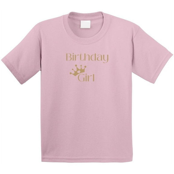 Girl's Birthday T-Shirt - Birthday Girl With Crown