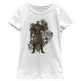 thumbnail image 1 of Girl's Black Panther: Wakanda Forever Lord M'Baku Pattern Graphic Tee White Medium, 1 of 4