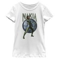thumbnail image 1 of Girl's Black Panther: Wakanda Forever Nakia Shield  Graphic Tee White Large, 1 of 4