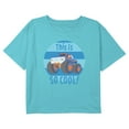 thumbnail image 1 of Girl's Blippi This Is So Cool Blue and Orange Truck Graphic Cropped T-Shirt Blue Medium, 1 of 3