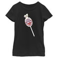 thumbnail image 1 of Girl's Blow Pop Charms Lollipop  Graphic Tee Black Small, 1 of 4