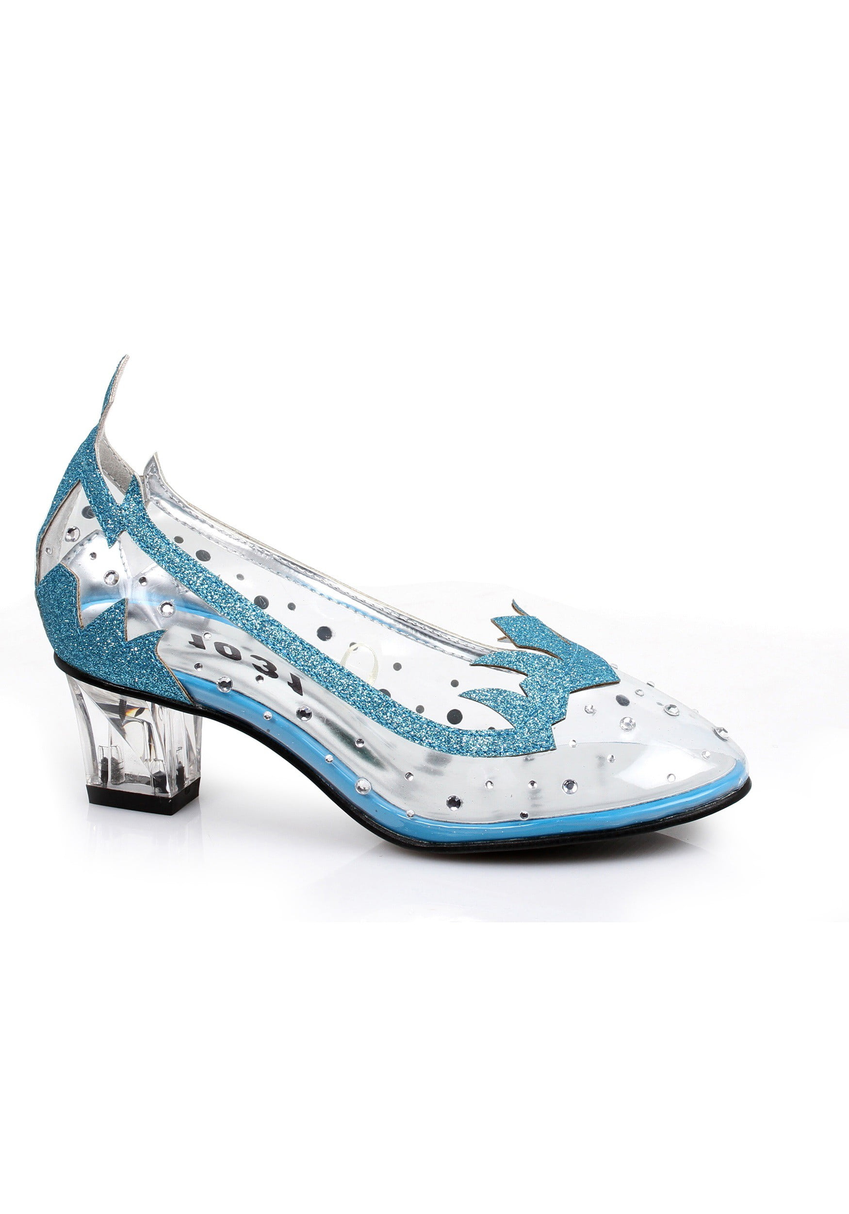 Girl's Blue Glitter Shoes