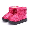 thumbnail image 1 of Girl's Boots Kid Glitter Warm Winter (Toddler/Little Kids) | Warm Plush,Sequin Upper,Slip-Resistant ,Anti-Collision Toe,Easy Pull-On,Lightweight Flexible,Cozy Comfort,Outdoor, 1 of 3