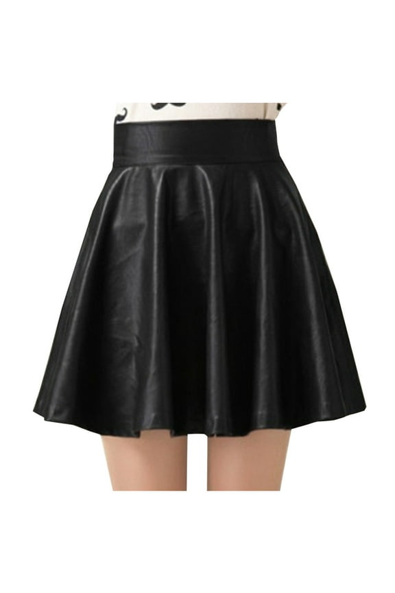 Girl's Bow Lace Skirts Girls Shiny Skirt, Kids Sparkly Flared Pleated A-Line Mini Skater Skort, Girls Stretchy Dance Skirts Kids Short Skirt Pants Girls Black 11T