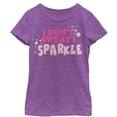 thumbnail image 1 of Girl's CHIN UP Sparkle Stars  Graphic Tee Purple Berry Medium, 1 of 3