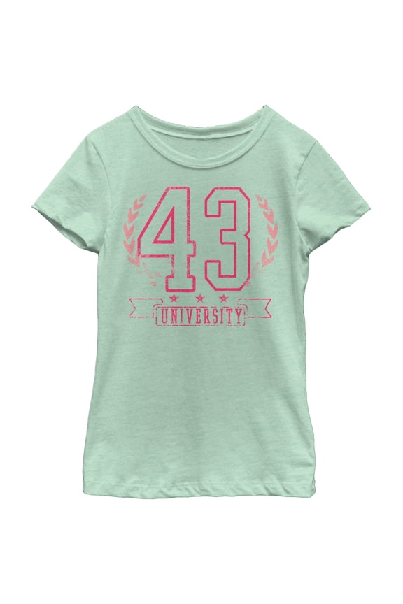 Girl's CHIN UP University 43 Graphic Tee Mint Small