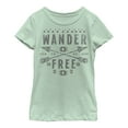 thumbnail image 1 of Girl's CHIN UP Wander Free  Graphic Tee Mint Small, 1 of 3