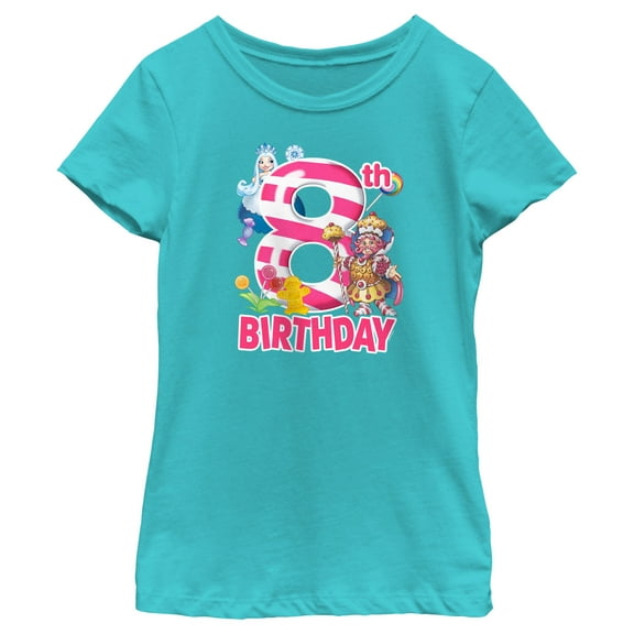 Girl's Candy Land Frostine and King Kandy Birthday  Graphic T-Shirt