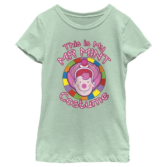 Girl's Candy Land This Is My Mr. Mint Costume  Graphic T-Shirt