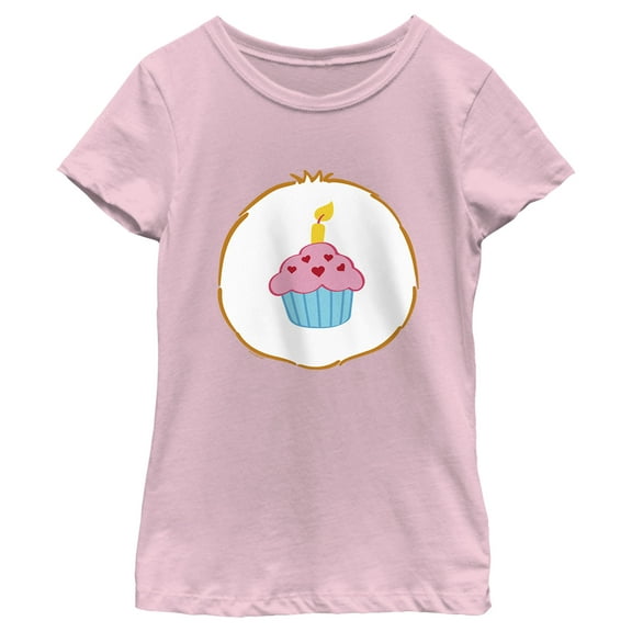 Girl's Care Bears Birthday Bear Costume  Graphic Tee Light Pink Small