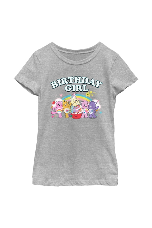Girl's Care Bears Birthday Girl  Graphic T-Shirt