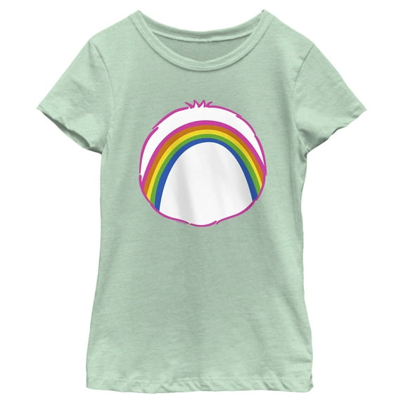 Girl's Care Bears Cheer Bear Costume Graphic Tee Mint Medium