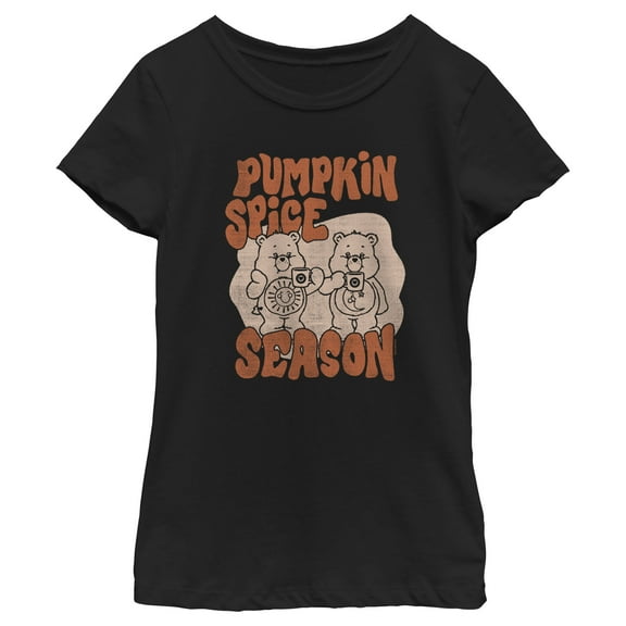Girl's Care Bears Pumpkin Spice Season Graphic T-Shirt