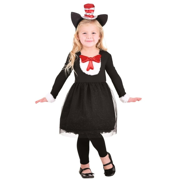 Girl's Cat in the Hat Toddler Costume