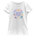 thumbnail image 1 of Girl's Cinderella Bibbidi Bobbidi Boo Birds Graphic Tee White Medium, 1 of 4