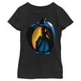 thumbnail image 1 of Girl's Cinderella Halloween Pumpkin Graphic Tee Black Small, 1 of 4