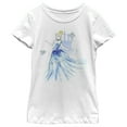 thumbnail image 1 of Girl's Cinderella Watercolor Dress  Graphic Tee White X Large, 1 of 4