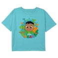 thumbnail image 1 of Girl's CoComelon Let's Roar Cody Graphic Cropped T-Shirt Blue Large, 1 of 3