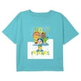 thumbnail image 1 of Girl's CoComelon Snowy Friends Graphic Cropped T-Shirt Blue Medium, 1 of 3