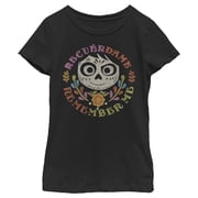 Girls Coco Remember Me Miguel Emblem Graphic Tee Black Medium