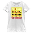 thumbnail image 1 of Girl's Connect Four We Connect Graphic Tee White Large, 1 of 4