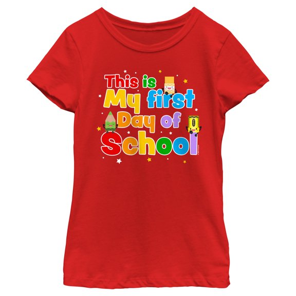 Girl's Crayola First Day of School Graphic T-Shirt