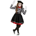 thumbnail image 1 of Girl's Curious Mime Costume, 1 of 6