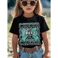 thumbnail image 1 of Girl's Cute Glitter Cheer Bow T-Shirt, 1 of 8