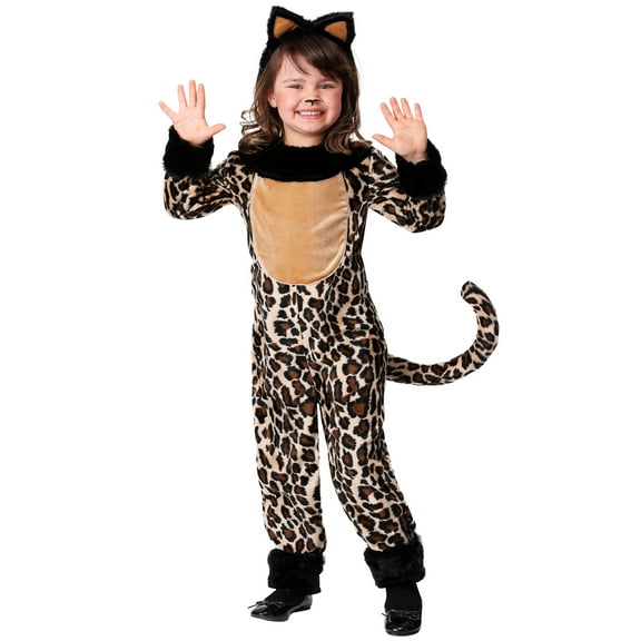 Girl's Deluxe Leopard Costume