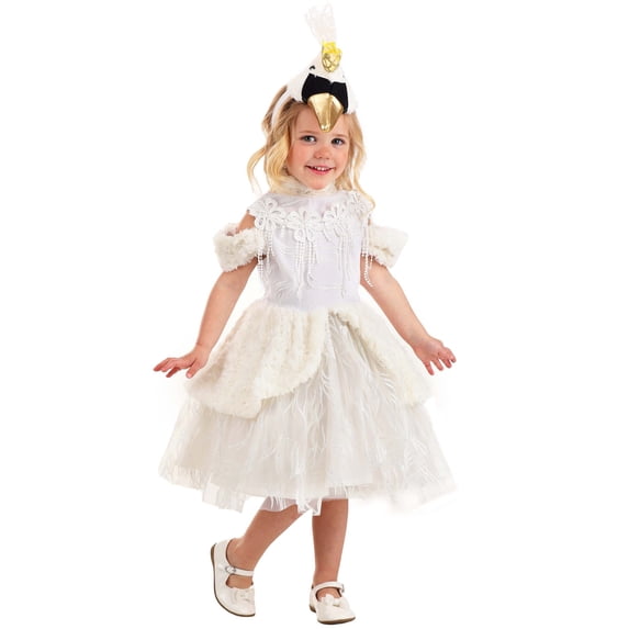 Girl's Deluxe Swan Toddler Costume Dress