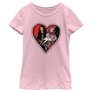 Girl's Descendants The Rise of Red Bridget and Daughter Photo Heart Graphic T-Shirt