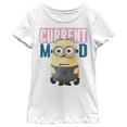 thumbnail image 1 of Girl's Despicable Me Current Mood Minion  Graphic Tee White Large, 1 of 4