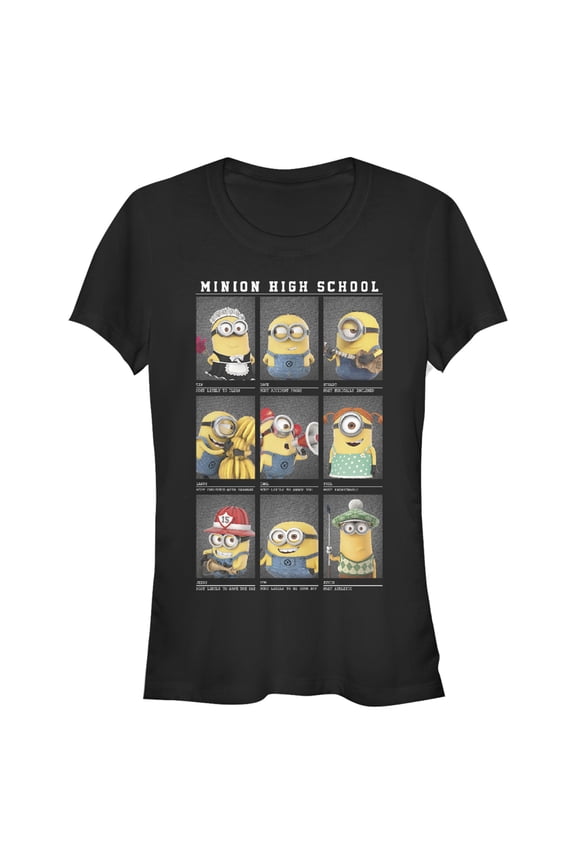 Girl's Despicable Me Minion High School Yearbook Graphic Tee Tahiti Blue Medium