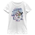 thumbnail image 1 of Girl's Despicable Me Minions So Fluffy Unicorn Rainbow  Graphic Tee White Large, 1 of 4