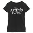 thumbnail image 1 of Girl's Disney Artemis Fowl Classic Text Logo  Graphic Tee Black Large, 1 of 3