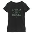 thumbnail image 1 of Girl's Disney Artemis Fowl Gnommish Secret Language  Graphic Tee Black Small, 1 of 3