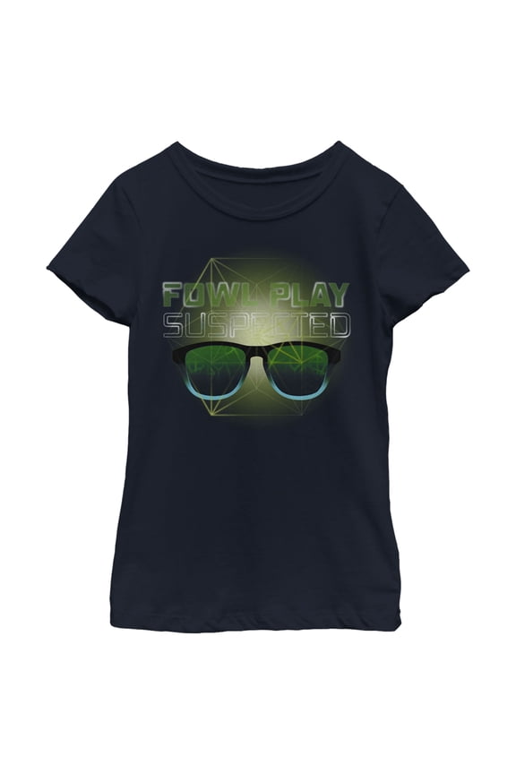 Girl's Disney Artemis Fowl Play Suspected Graphic Tee Navy Blue Medium