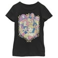 thumbnail image 1 of Girl's Disney Collage Emblem  Graphic Tee Black X Small, 1 of 4