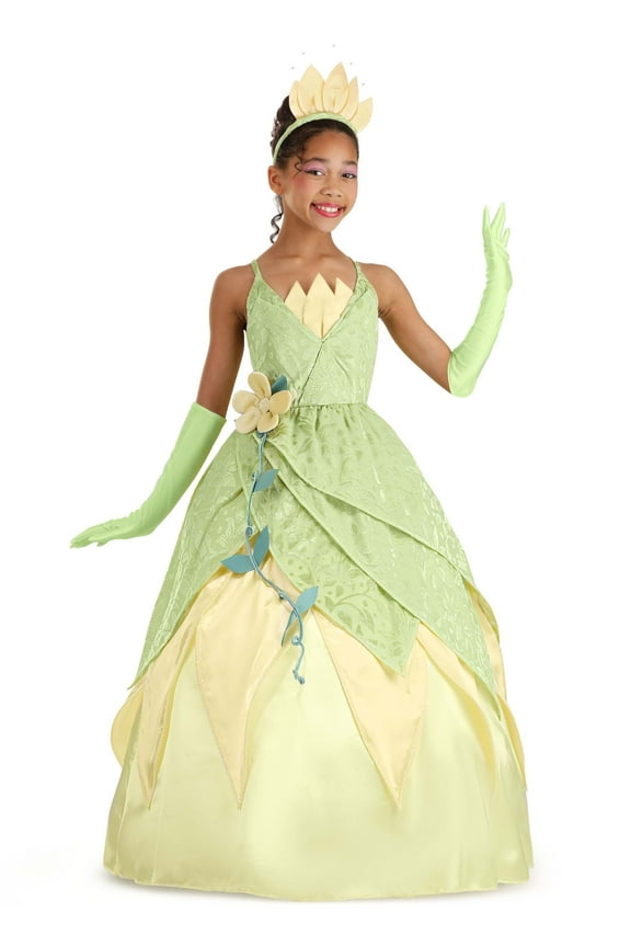 Girl's Disney Deluxe Princess and the Frog Tiana Costume