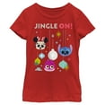 thumbnail image 1 of Girl's Disney Doorables Jingle On  Graphic Tee Red X Small, 1 of 5